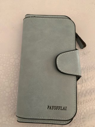 Cartera monedero mujer azul
