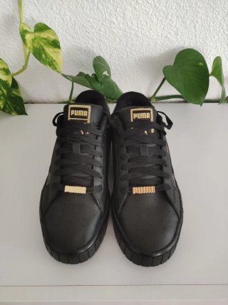 Puma Cali Star Talla 39 Negro Dorado