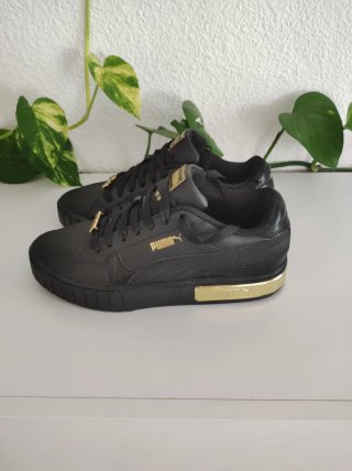 Puma Cali Star Talla 39 Negro Dorado