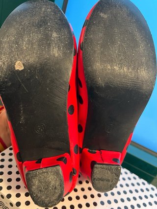 Zapatos Flamenco Niña Lunares Rojos