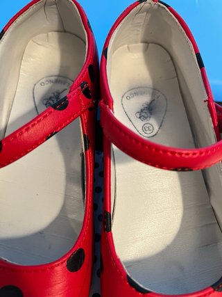 Zapatos Flamenco Niña Lunares Rojos