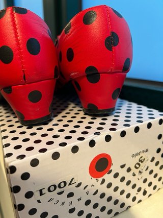 Zapatos Flamenco Niña Lunares Rojos