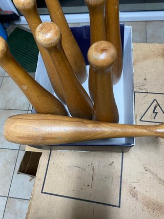 8 Mazze da Giocoliere in Legno