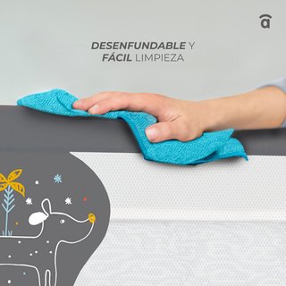 Barrera de Cama 2 en 1 de 150 cm para Niño Asalvo