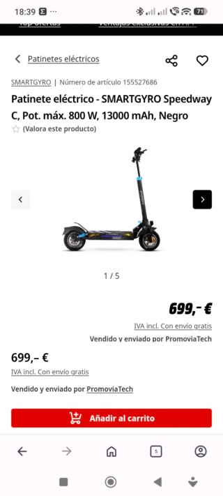 SmartGyro Speedway. NUEVO.