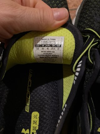 Scarpe Under Armour Uomo Nero/Verde