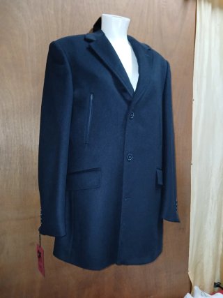 Cappotto uomo nero taglia 58 nuovo