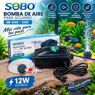Bomba de doble salida de aire para acuario
