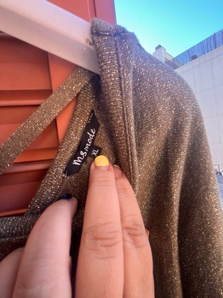 Jersey oversize marrón y dorado T.XL