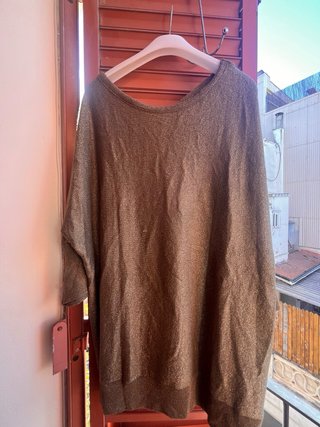 Jersey oversize marrón y dorado T.XL