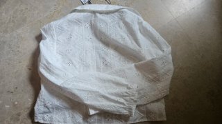 Camisa Zara Blanca Bordada Talla M