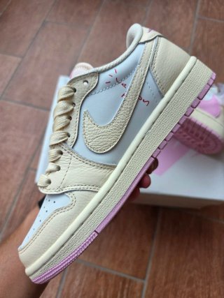 Jordan 1 Low Travis Scott Shy Pink 36.5