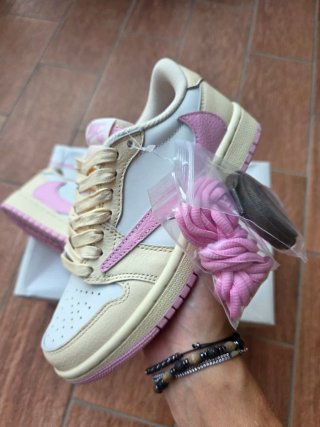 Jordan 1 Low Travis Scott Shy Pink 36.5