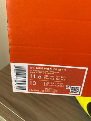 Botas de fútbol Nike Premier lll amarillo y negras