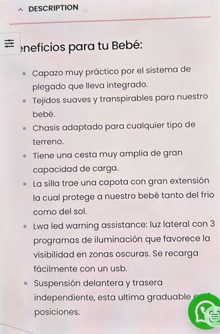 Carro Jane Crosslight 3 piezas