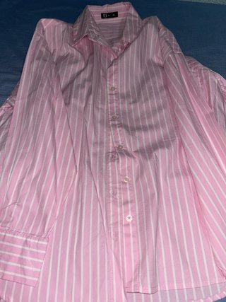 Camisa de rayas rosa Talla M