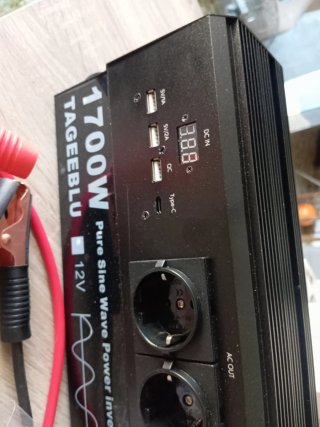 Inversor 1700W TAGEEBLU 12V Onda Pura