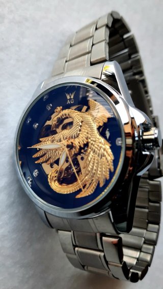Orologio Uomo Automatico AG Fenice Oro Blu