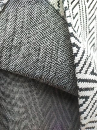 Falda Midi Zara Punto Jacquard Geométrico