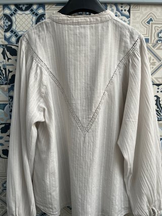 Blusa Mango manga larga bordada