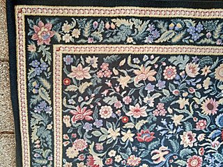 Alfombra grande estilo persa floral