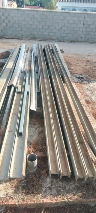 Vigas de hierro para construcción