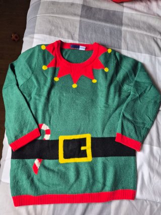 Jersey Elfo Navideño Talla 4/6