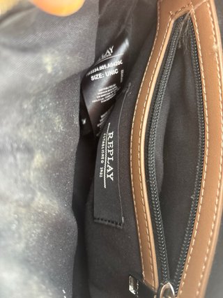 Borsa Replay marrone con logo