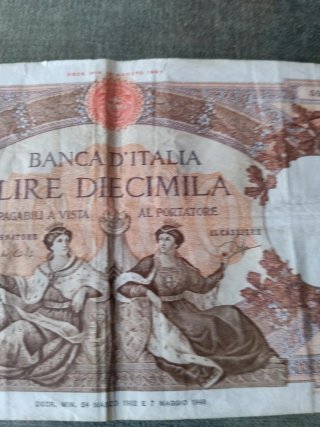 Banconota 10000 Lire Italia 1948