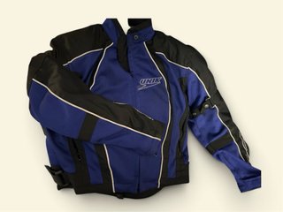 Chaqueta mujer de moto verano azul y negra.Talla M