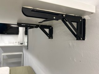 Mesa/Estante Abatible Pared Soportes Metálicos