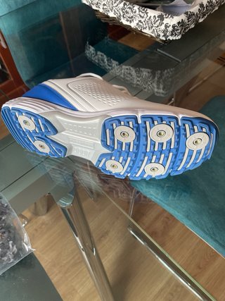 Zapatos de golf  blancos y azules