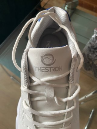 Zapatos de golf  blancos y azules