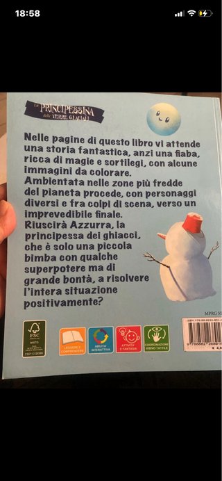 Libretto da colorare La Principessina Terre Glacia