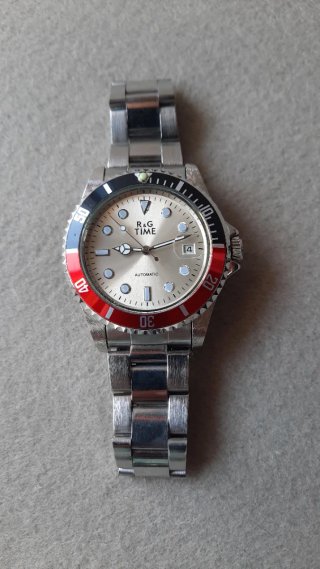 Orologio R&G TIME Automatico Uomo Rosso Argento