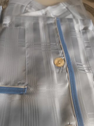 Pijama raso azul niño talla 6, nuevo sin estrenar
