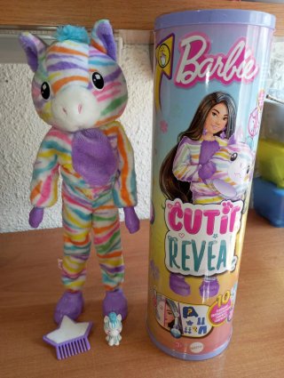 Barbie Cutie Reveal Muñeca Cebra
