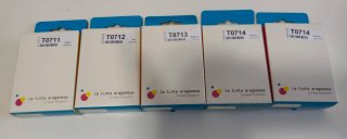 5 Cartuchos Tinta para Epson T0711-T0714