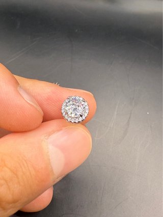 Orecchini Diamanti Argento Bianco