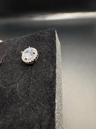 Orecchini Diamanti Argento Bianco