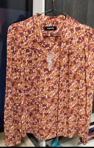 Blusa Tintoretto Naranja y Morado
