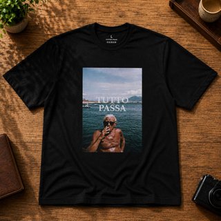 Camiseta Negra Talla L Tutto Passa