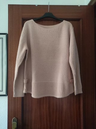 Jersey rosa cuello barco