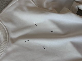 Felpa Maison Margiela bianca con scritte