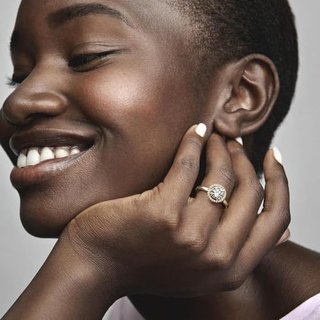 Anello Pandora Halo Oro 14k Bianco