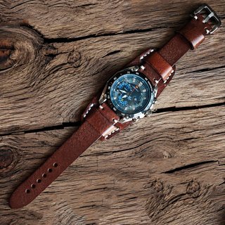 Correa Reloj Bund Cuero Marrón 18-26mm