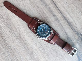 Correa Reloj Bund Cuero Marrón 18-26mm
