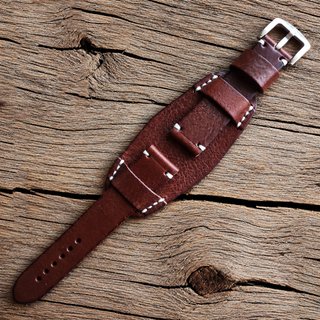 Correa Reloj Bund Cuero Marrón 18-26mm