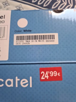 Teléfono Alcatel TMAX 20 Blanco