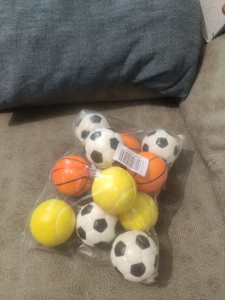 Pelotas antiestrés deportivas (12 uds)